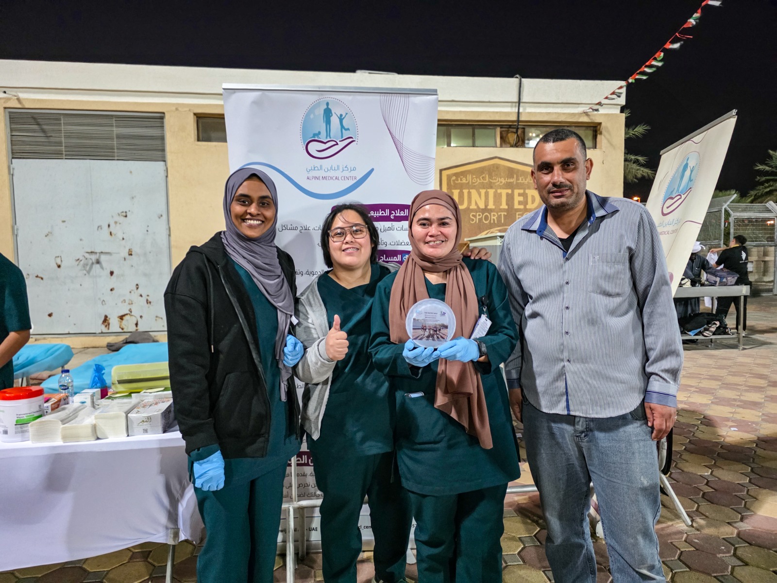 Medical Staff Supporting Athletes